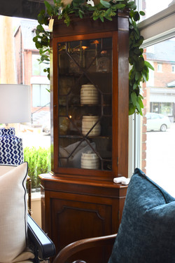 Antique Corner Hutch