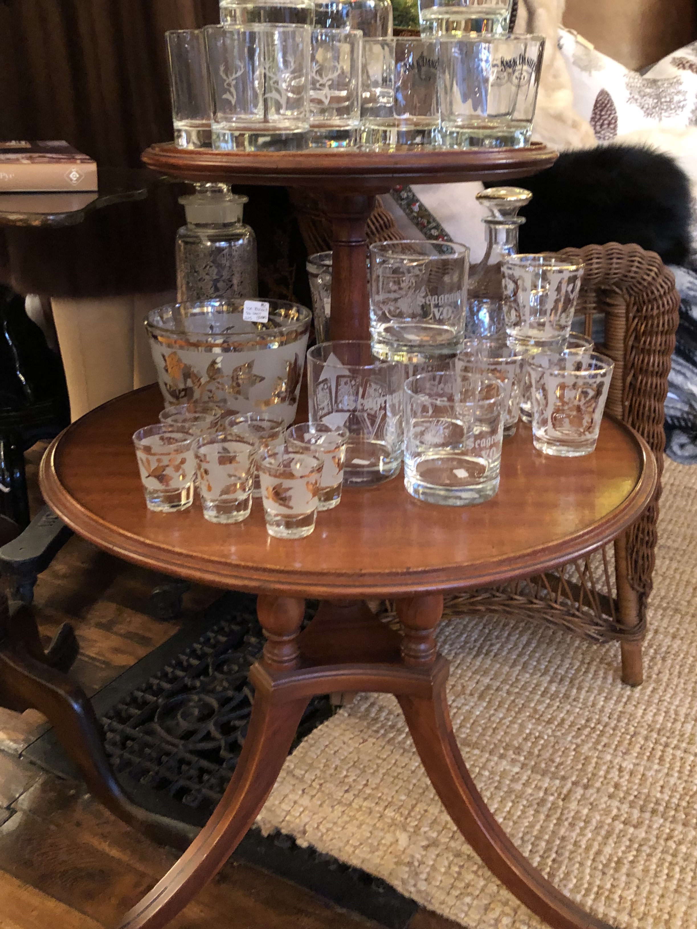 Tiered Vintage Table Stand