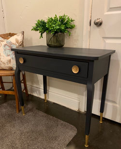 Painted Vintage Console Table
