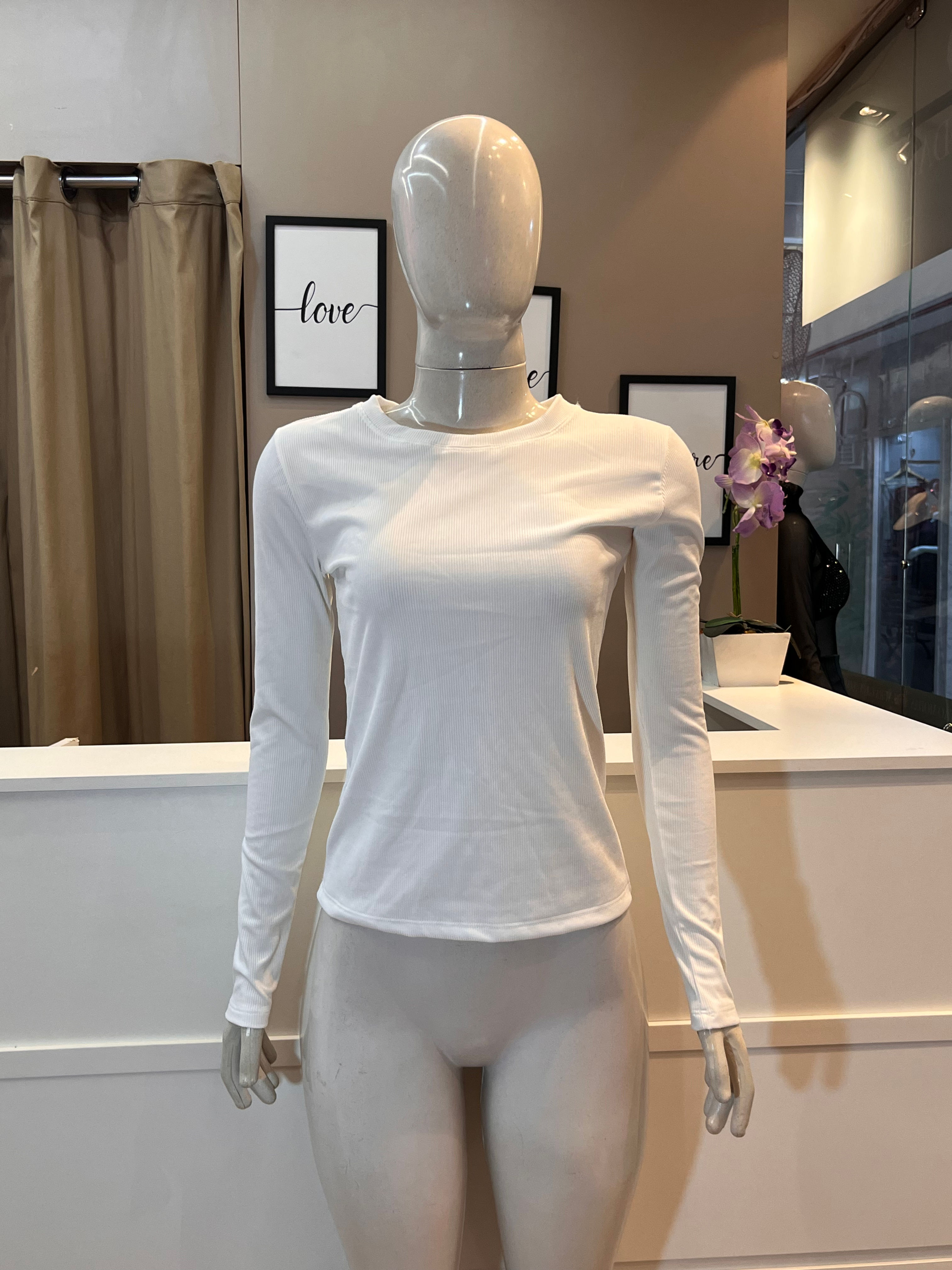 Blusa canelada peluciada Pietra*