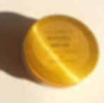 Banana Bread Scented Gold Travel Candle Tin Front View