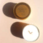 Soy Wax Can in Gold Travel Tin