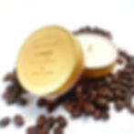 Coffee Scented Soy Candle - Gold Travel Tin - Natural Wax