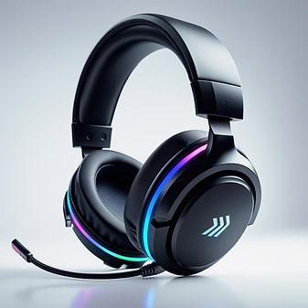 gaming headset on a white background