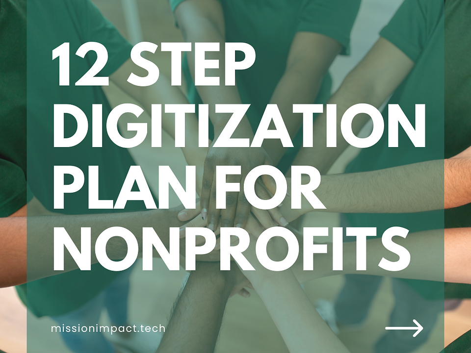 12 step digitization plan