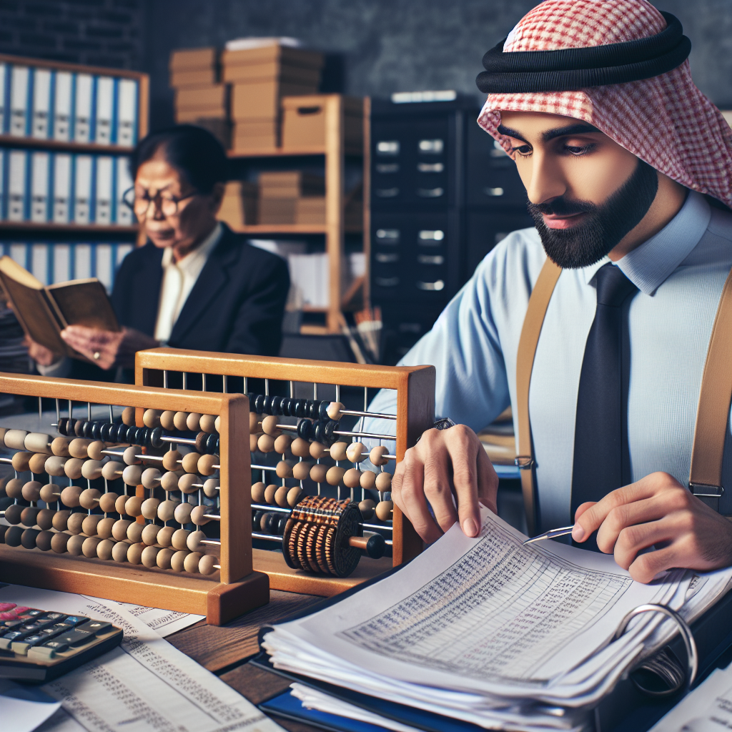 Calculator and financial documents on a desk