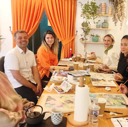 Watercolour workshop painting by Tevfik Özan