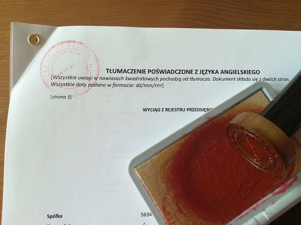 tłumaczenie przysięgłe ekspresowe Warszawa