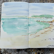 watercolour, sketchbook, summer, Isles of Scilly
