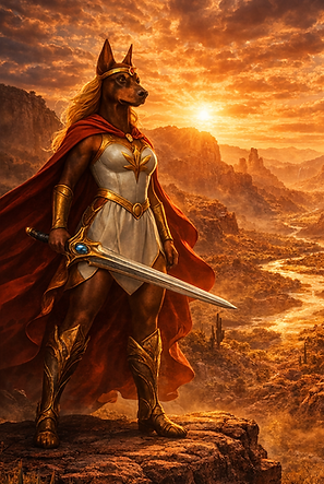 She-Ra Princess of Arizona themed Doberman artwork (AZDK)