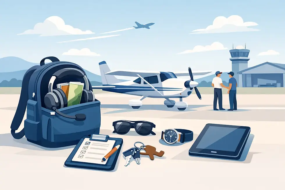 What to Bring to First Flight Lesson