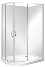 E-Line Round Shower White