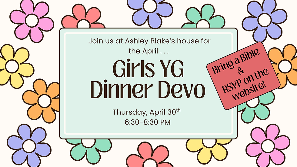 April Girls Dinner Devo
