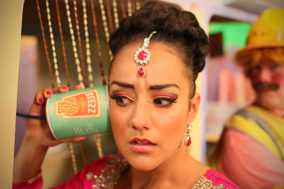 Meena on the beezz phone