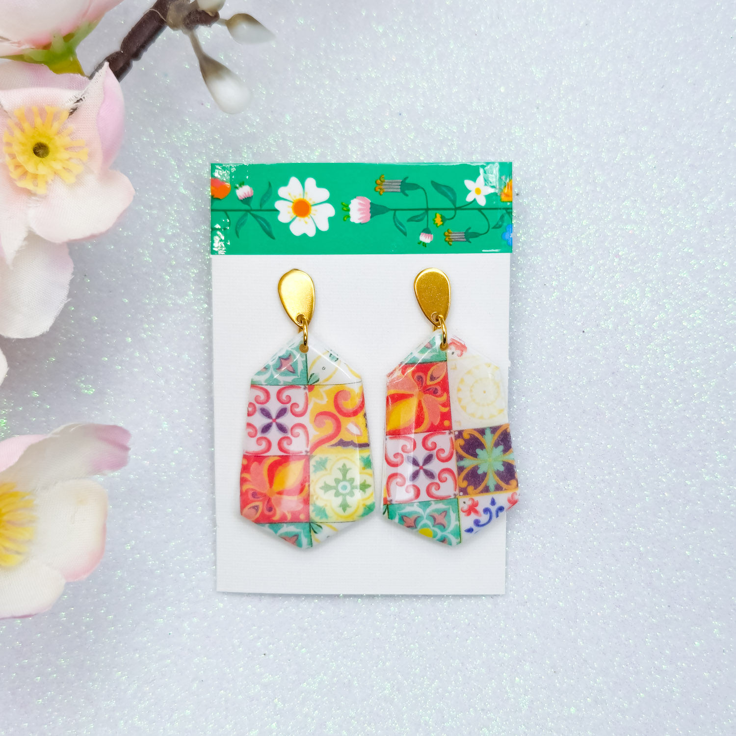 Orecchini Maioliche colorate