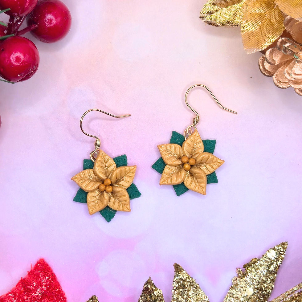 Thumbnail: Orecchini Stella di Natale 
