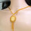 Thumbnail: 22K Gold Plated Long Necklace – Flower Medallion