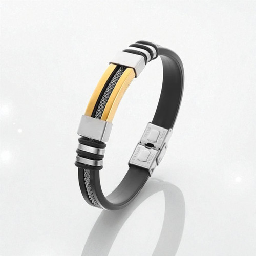 Bracelets En Cuir Marron 21 Cm Multicouche Cuir Homme Mode Gothique Bracelet