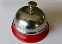 פעמון שירות מתכתי אדום