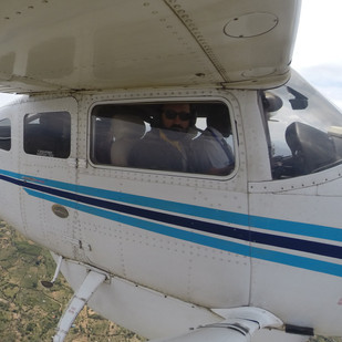 Flight selfie