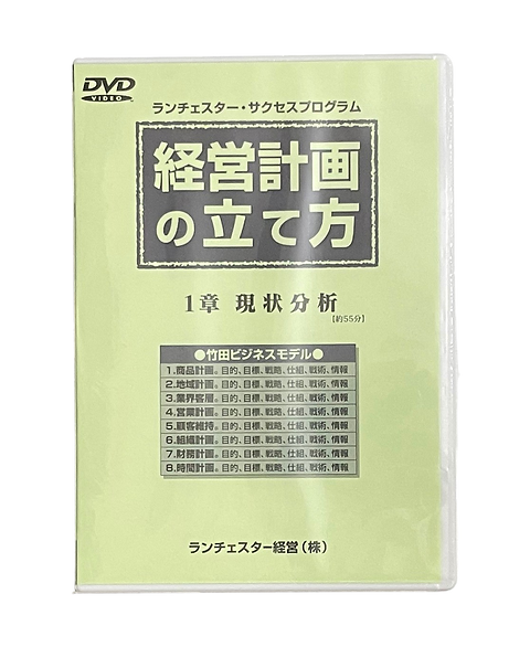 ６本セット ランチェスター 経営計画の立て方 DVD 竹田陽一 経営計画の立て方(DVD版)ランチェスター経営竹田陽一