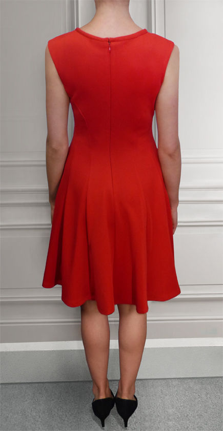 Jersey dress with cut out detail