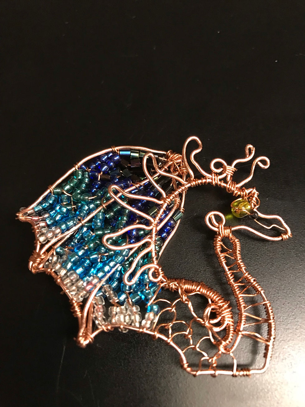 Thumbnail: Dragon's Head wrapped pendant