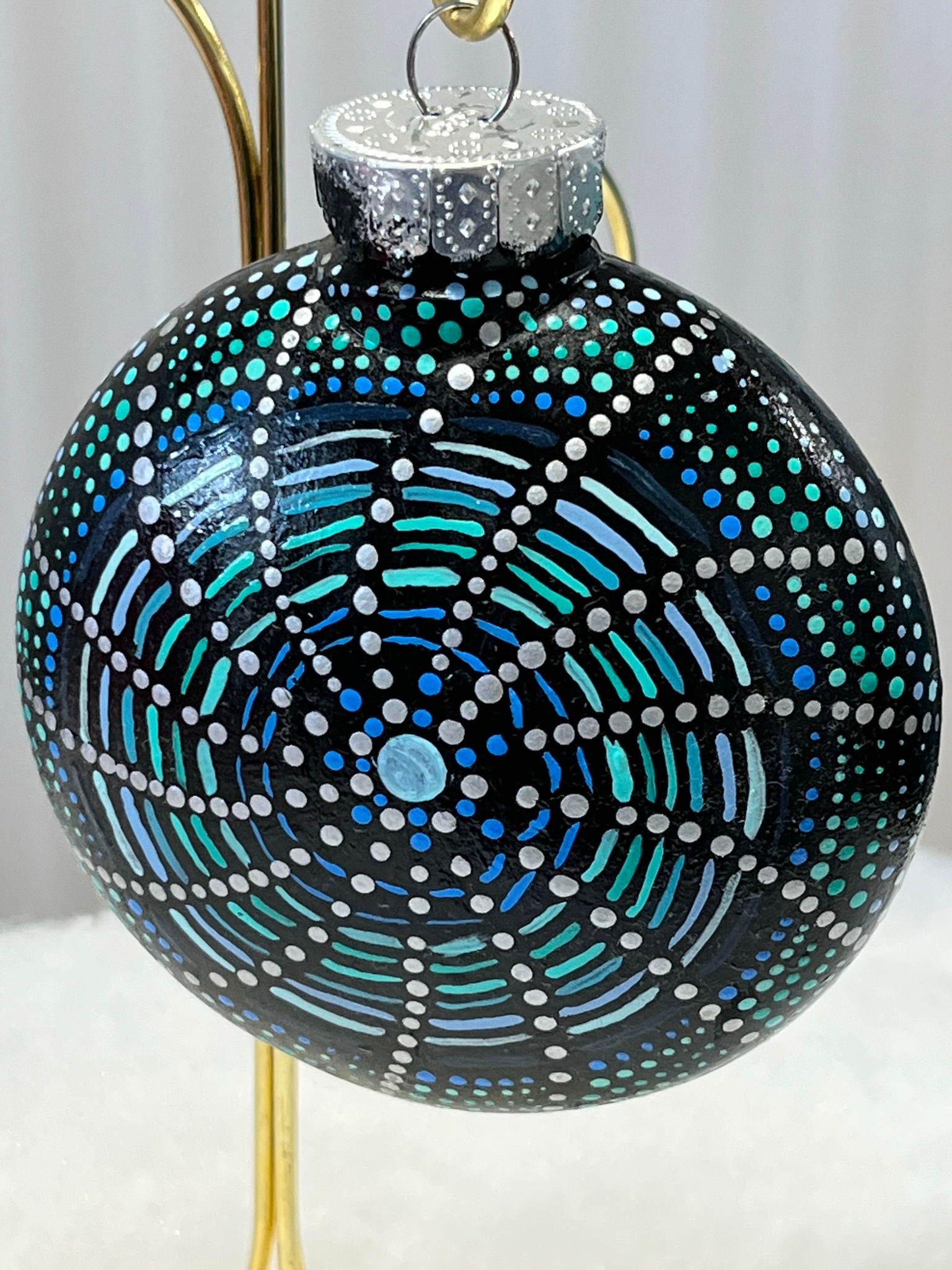 Hypnotic Swirl Ornament