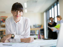 Woman in job interview