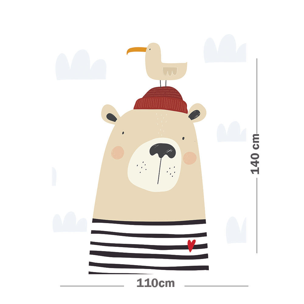 Alf Inf Mis Amigos  Oso Marinero  CCA301404110140  110 x 140 cm