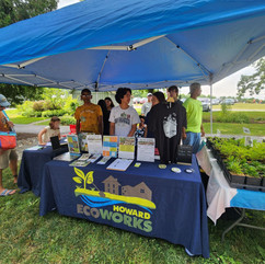 EcoAmbassadors behind the information table