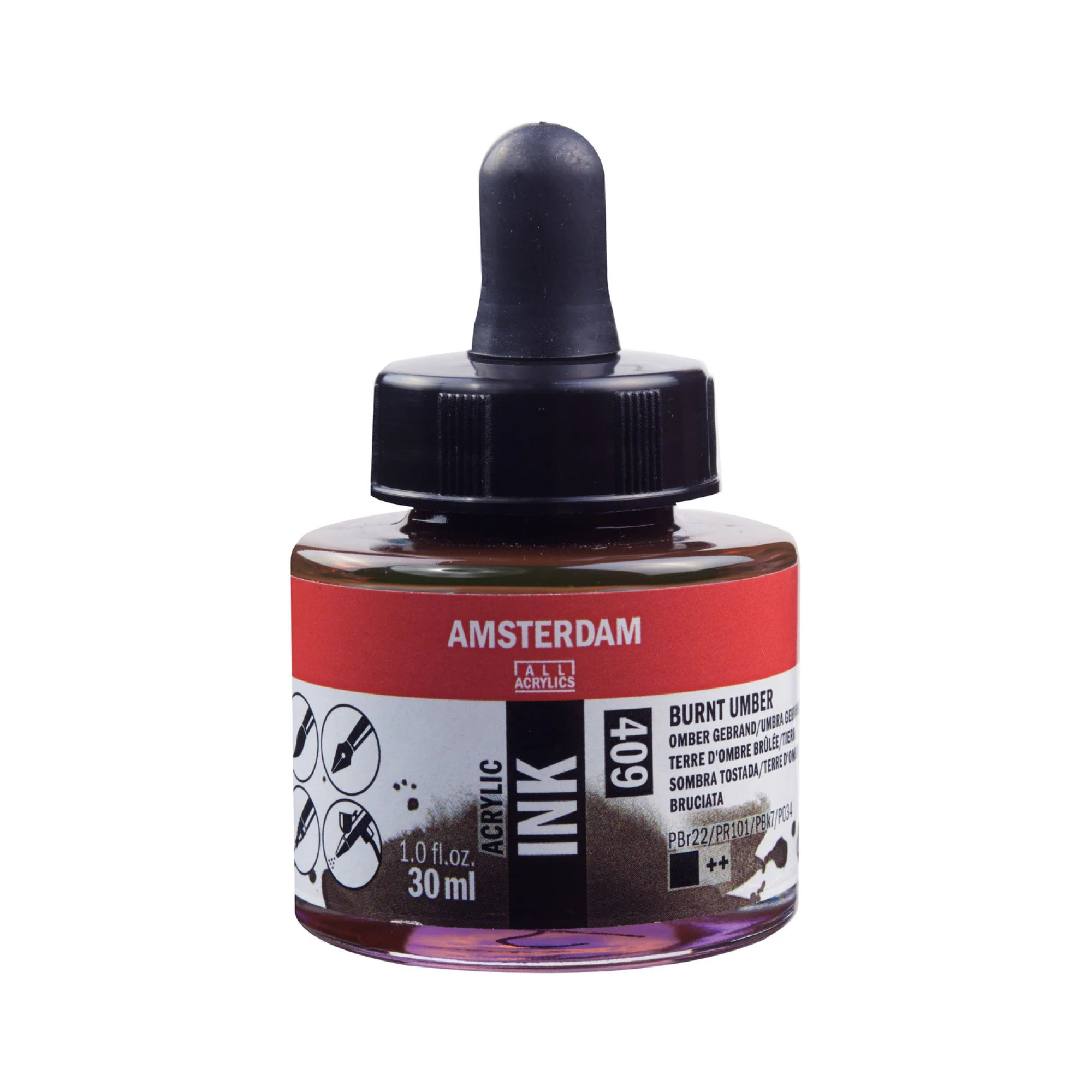 Akrylblæk | Burnt Umber 409