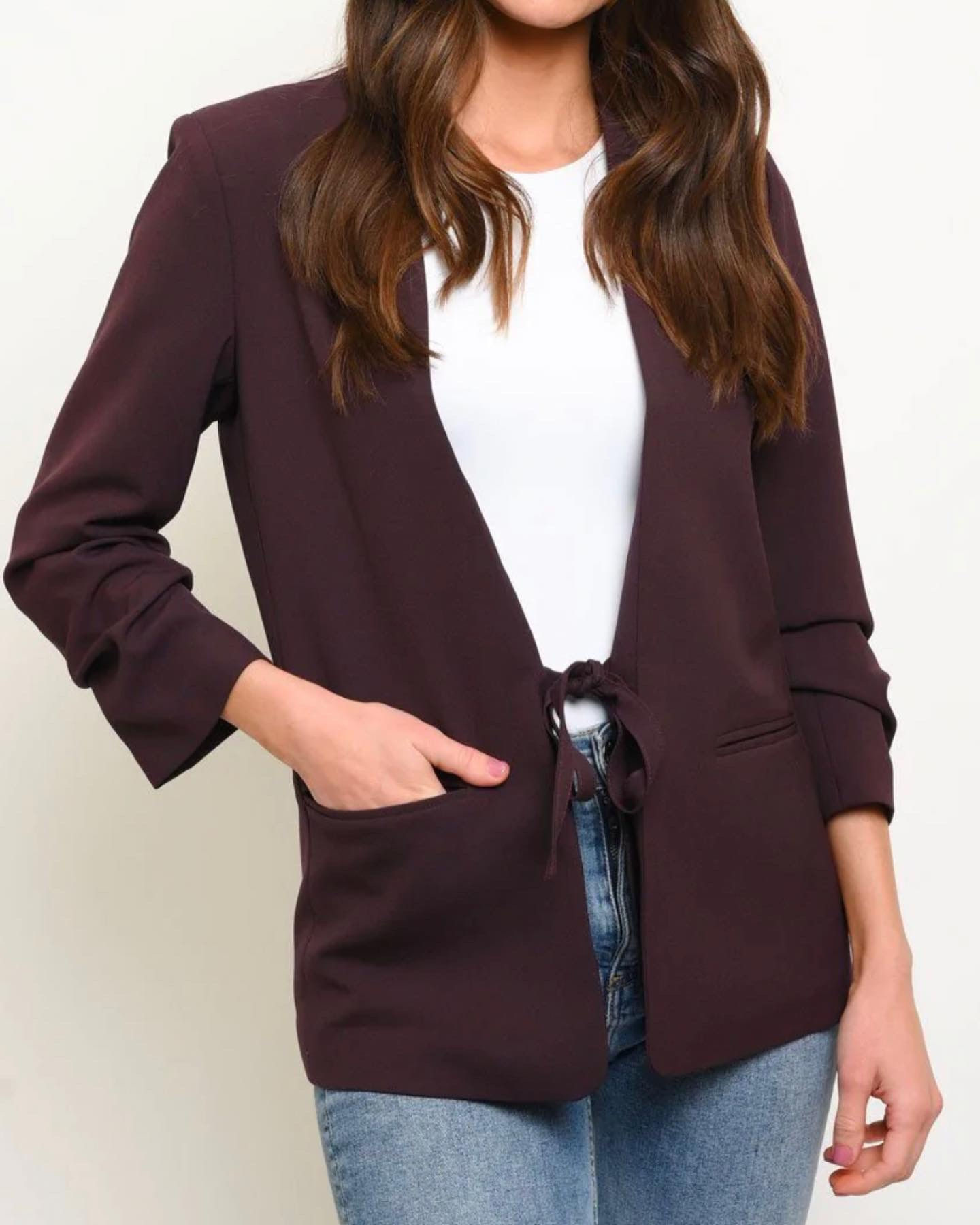 Plum blazer 