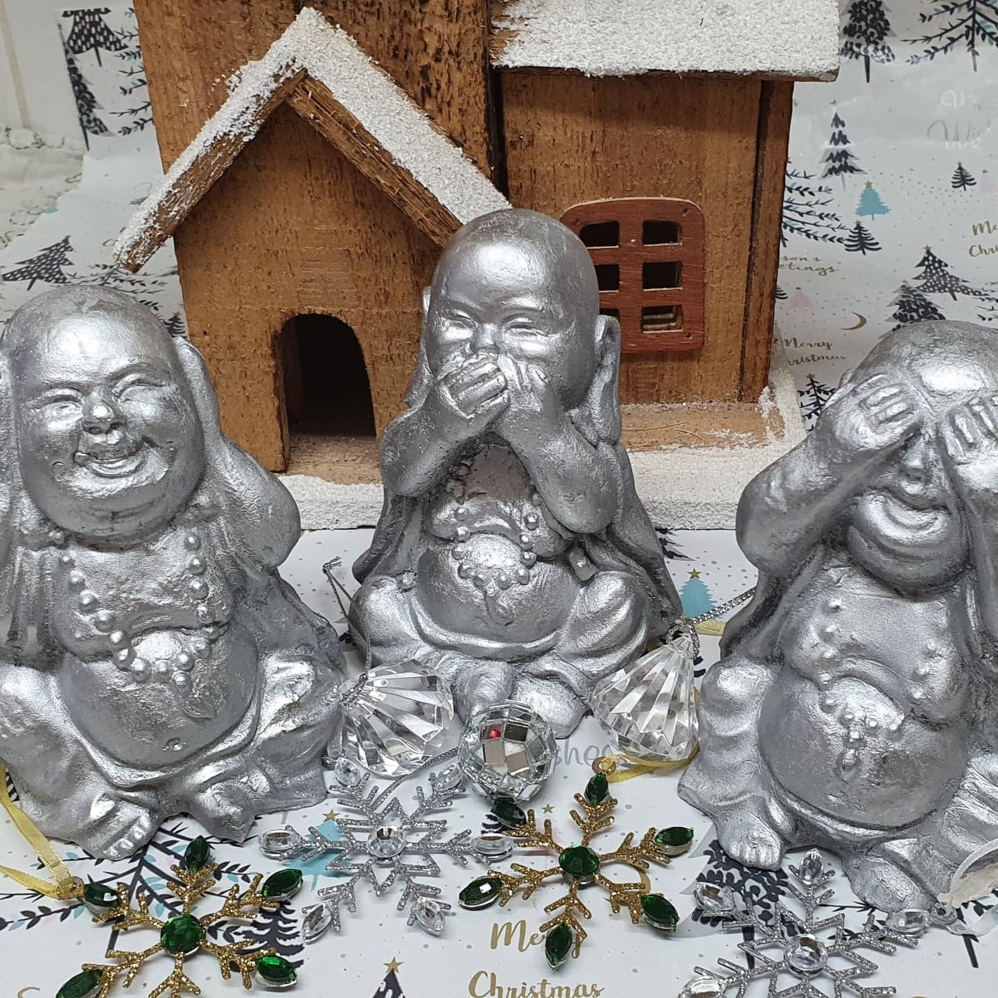 3 happy Buddha's 