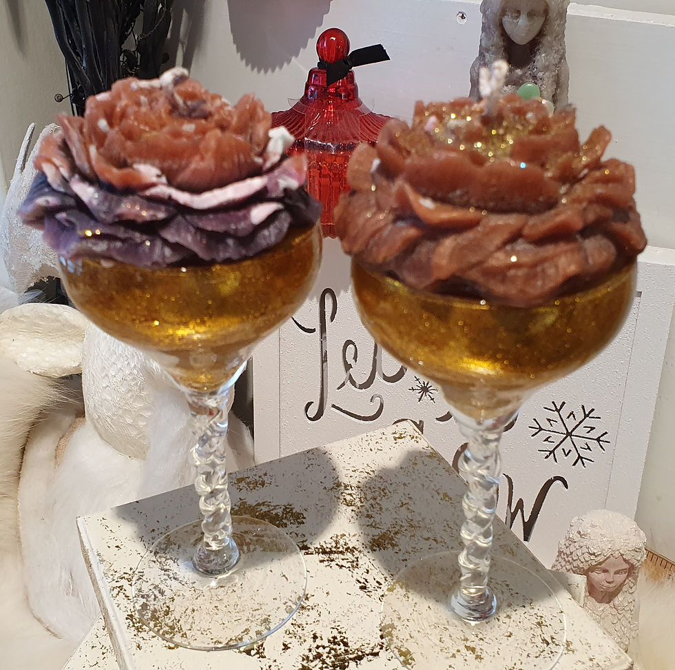 Thumbnail: Beautiful scented glasses candles 