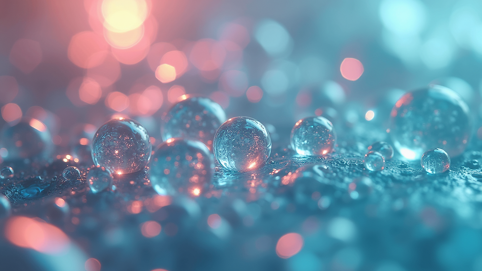High-angle view of mixed resin with bubbles eliminated