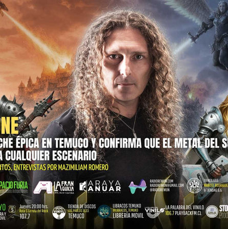 Fabio Lione desata una noche épica en Temuco y confirma que el metal del sur está listo para cualquier escenario