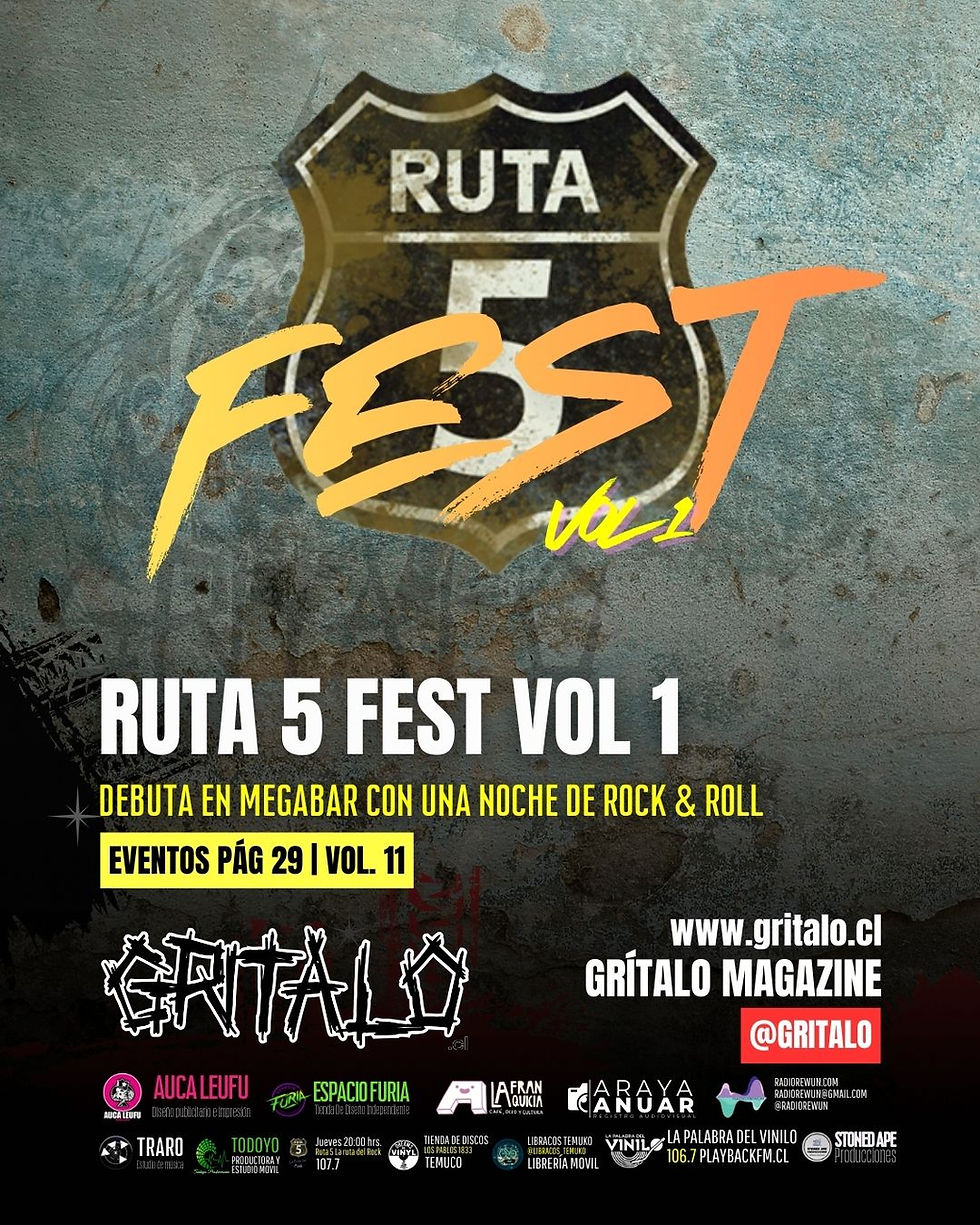 RUTA 5 FEST debuta en MEGABAR con una noche de rock & roll.