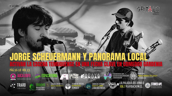 Jorge Scheuermann, vocalista de Asia Menor presentó en Comedor Gardenia su nuevo proyecto solista con material inédito, acompañado por Panorama Local, en una tocata gratuita que reunió a gran parte de las bandas activas de la ciudad y reafirmó el pulso colaborativo de la escena local.