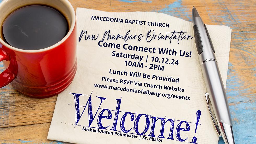 New Member Orientation