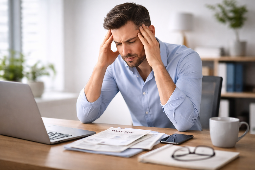 working professional dealing with chronic stress