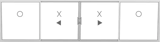 diagram of patio door configurations