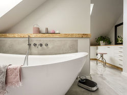 white bath