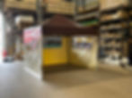 Custom tarpaulin booth