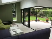 House with modern folding doors