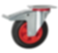 Solid Rubber Tyre Red