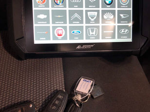 A vehicle diagnostics tablet