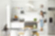 Portrait of woman sitting on kitchen counter.jpg