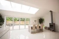 Home interior with sky light