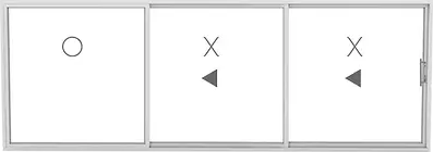 diagram of patio door configurations